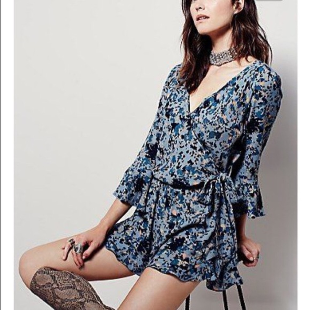 FREE PEOPLE All The Right Ruffles Romper